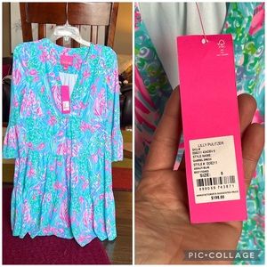New with tags Lily Pulitzer - Size 0 Gabriel Amalfi Blue Best Fishes Dress